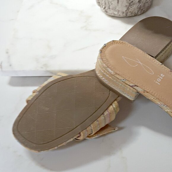 NWOT! JOIE CLAIRE TEXTURED SLIDE SANDALS - Picture 2 of 4